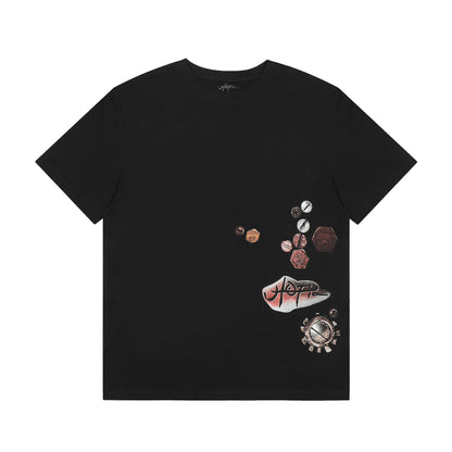 Travis Scott Cultural Relics Print T shirt Black