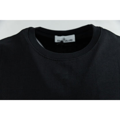 Stone Island Logo Tee With ArmbandIn Black