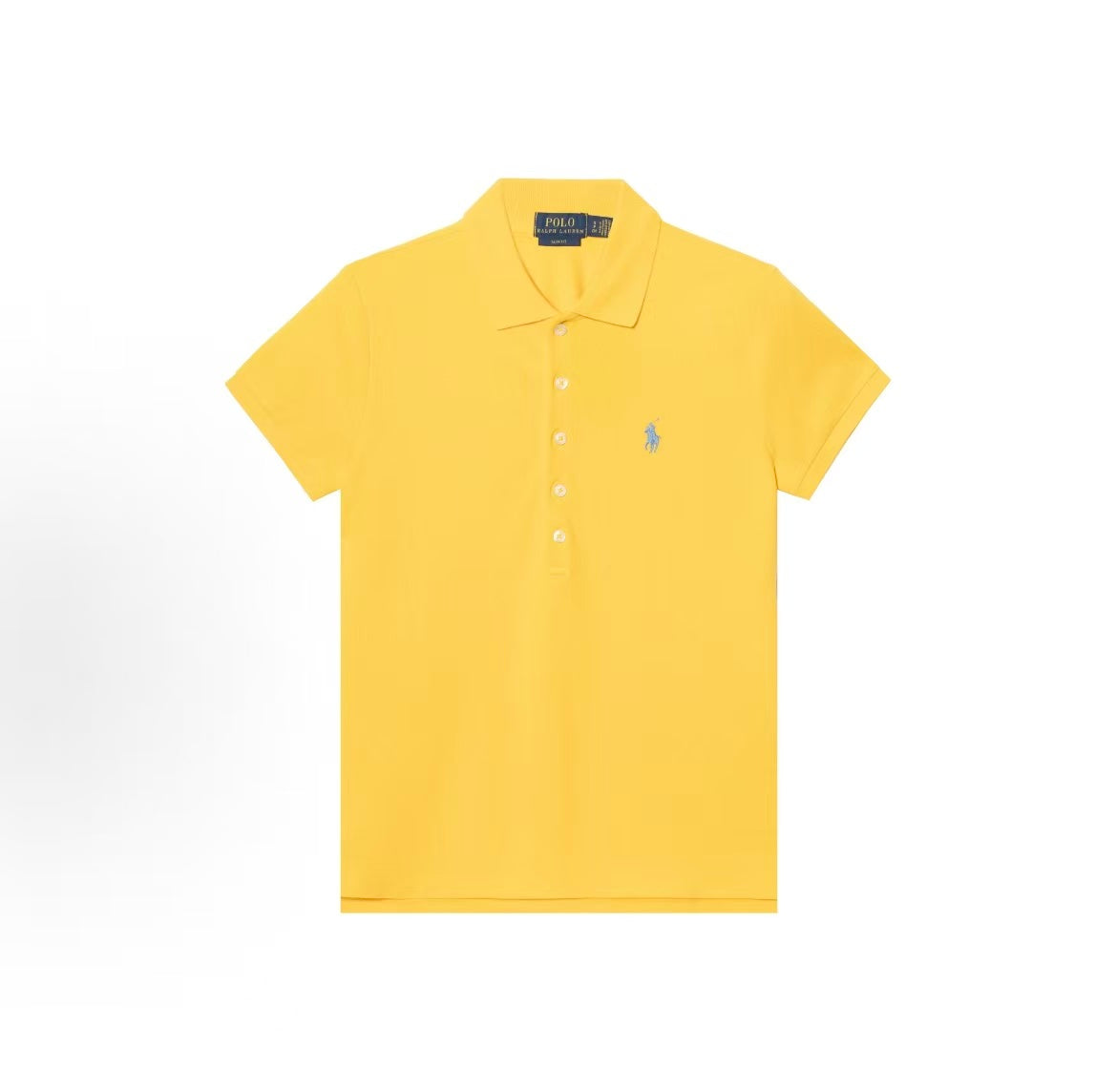 Ralph Lauren Petite Spurs Embroidered Short-Sleeved Button-down Polo Shirt - Slim Fit - Women's Style