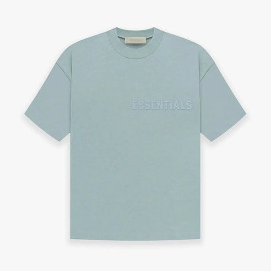 FOG FEAR OF GOD 23 ESSENTIALS double line single row printed T-shirt haze blue