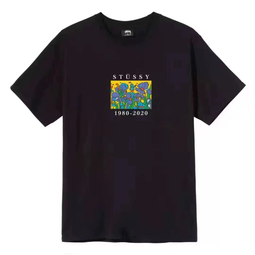 STUSSY IRIS TEE BLACK