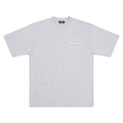 BALENCIAGA MEN’S POLITICAL CAMPAIGN T-SHIRT LARGE FIT IN GREY – BAS021
