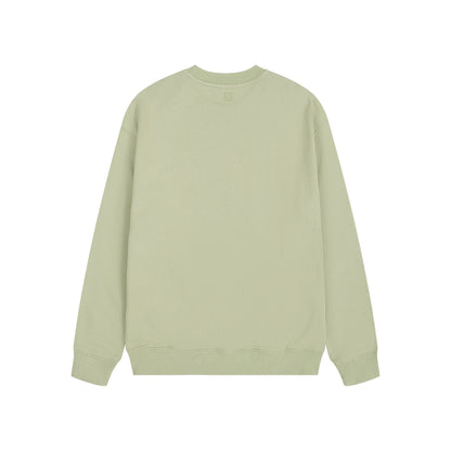 AMI White Heart Logo Hoodie Light Green
