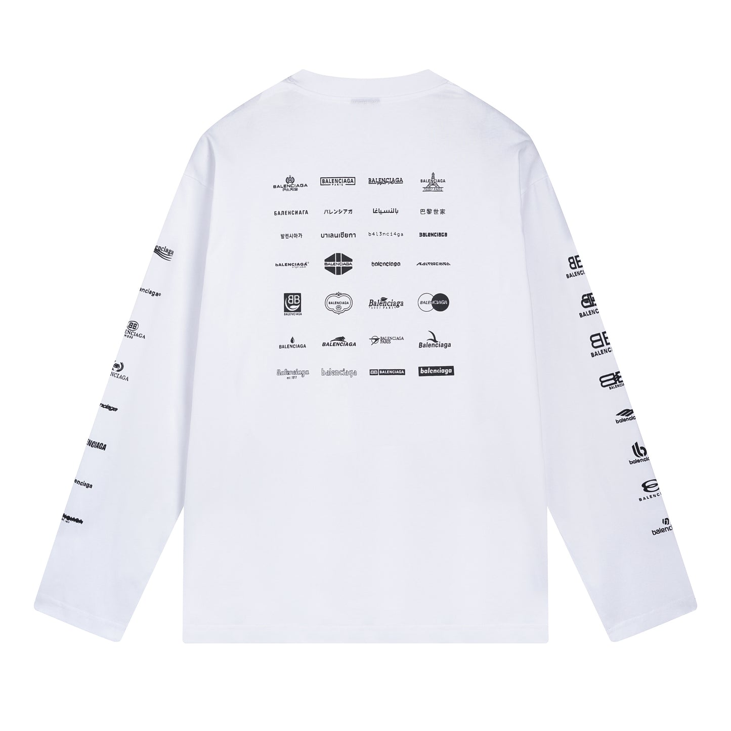 Balenciga logo tee BL225005 white