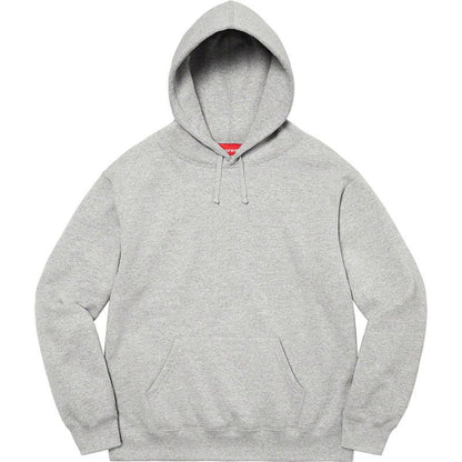 Supreme Satin Applique Hooded Sweatshirt Grey