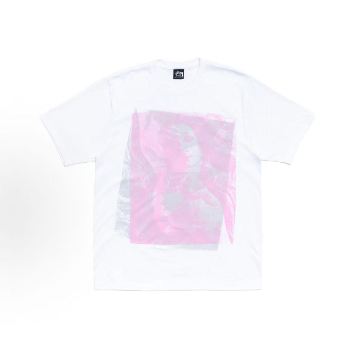 Stussy SS26 - Trendy Human Portrait Pattern Venus Print All-Weather Short-Sleeved T-Shirt (For Both Men and Women)
