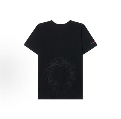 Chrome Hearts SS23 Letter-Printed Casual Short-Sleeved T-Shirt for Men - Black