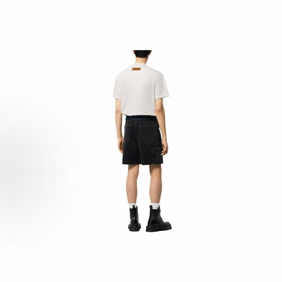 LOUIS VUITTON SS24 Letter Bead Embroidered Casual Round-neck Short-sleeve T-shirt for Men