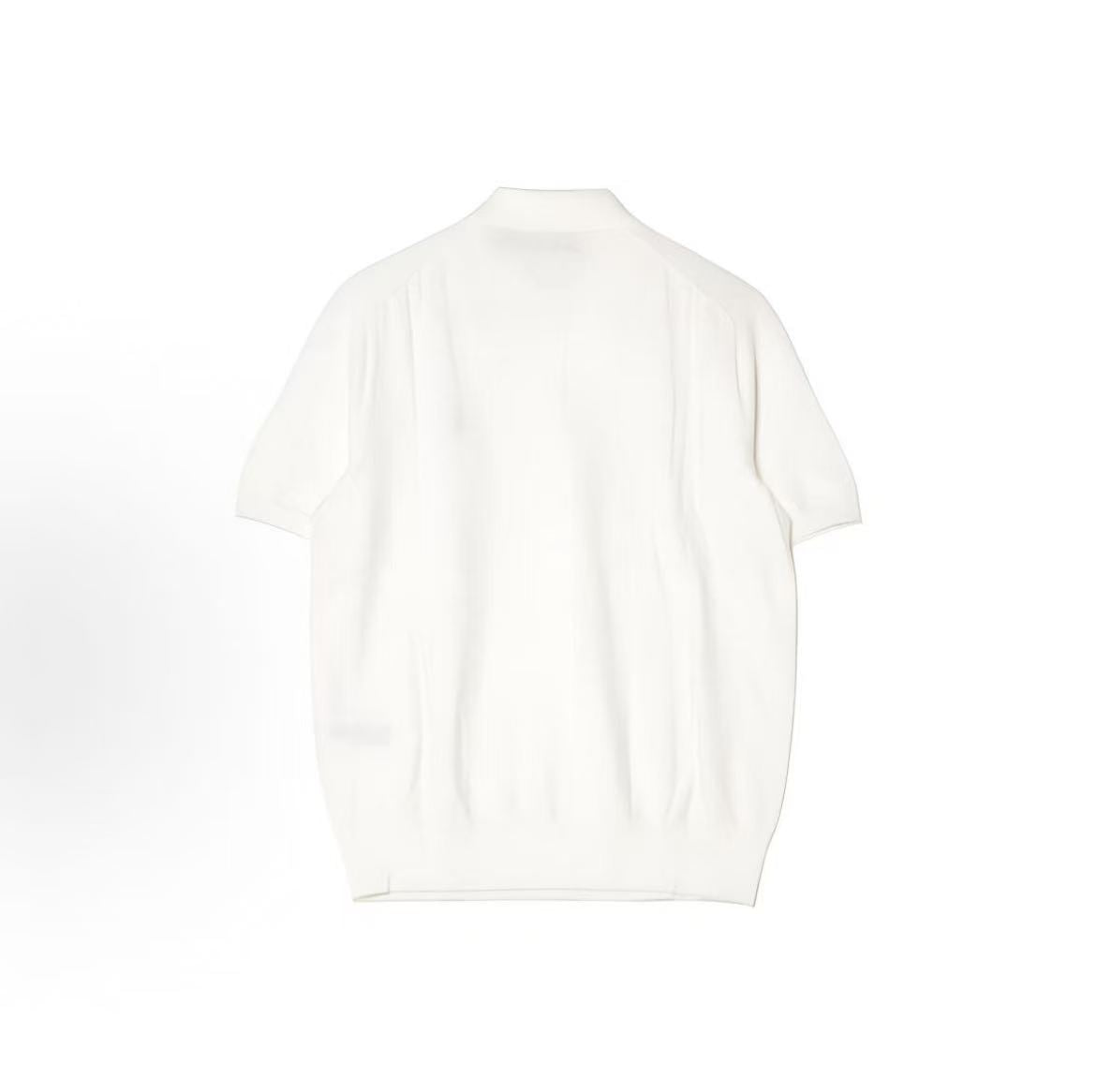 Ralph Lauren Logo Button Short-Sleeved Polo Shirt - Men's - White