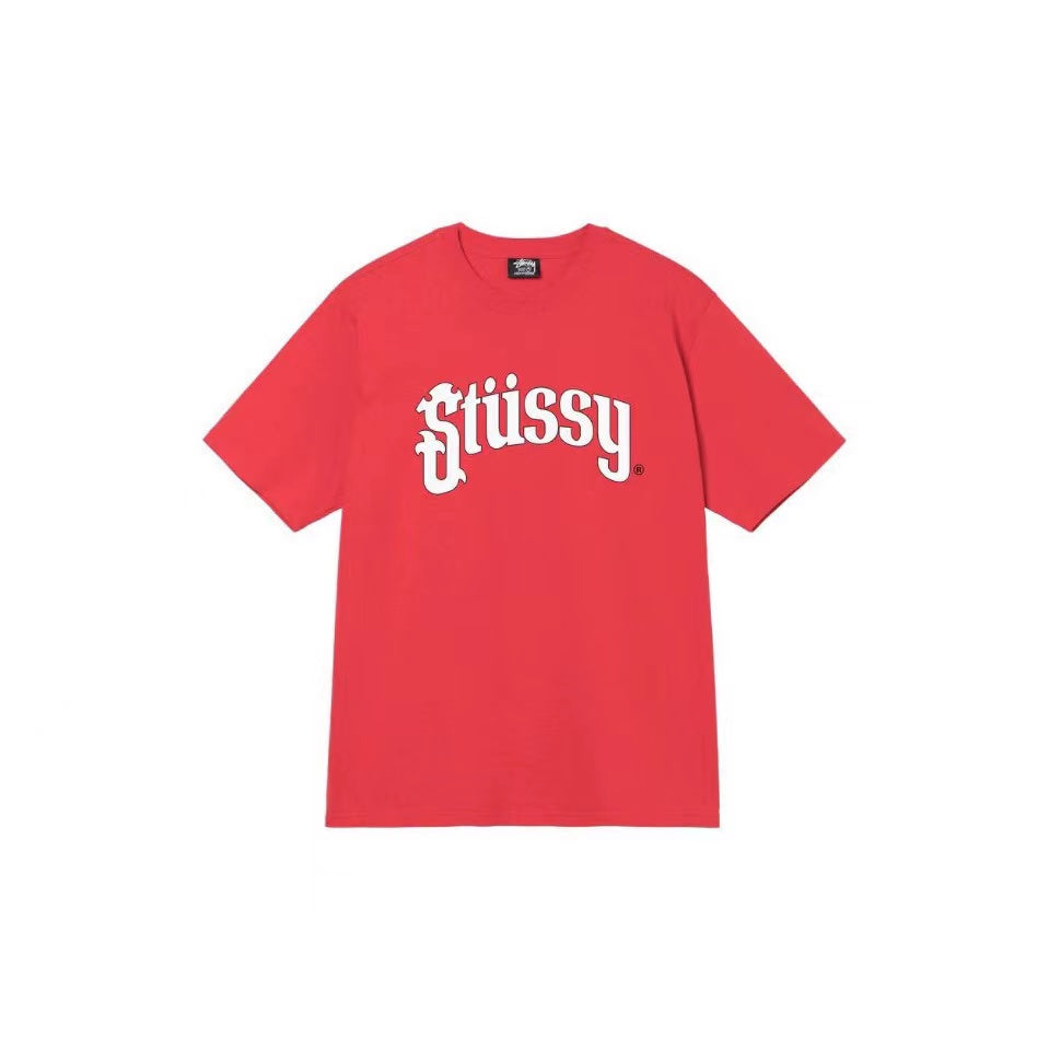STUSSY CLASSIC LOGO TEE RED