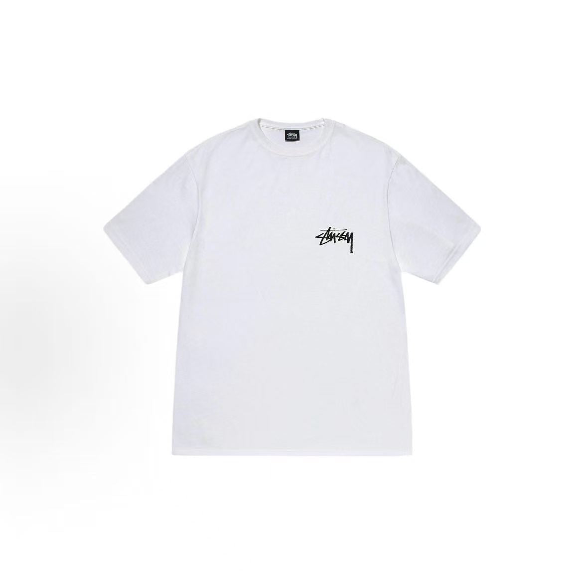 Stussy SS23 Collection Kittens Tee - 3D Cat Cartoon Pattern Embroidery with Letter Logo on Round Neck Short Sleeve T-shirt. Available for both men and women.