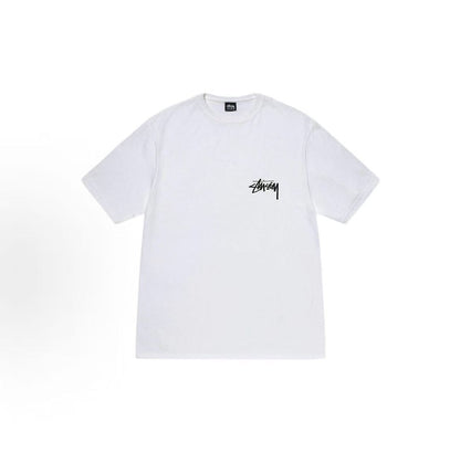 Stussy SS23 Collection Kittens Tee - 3D Cat Cartoon Pattern Embroidery with Letter Logo on Round Neck Short Sleeve T-shirt. Available for both men and women.