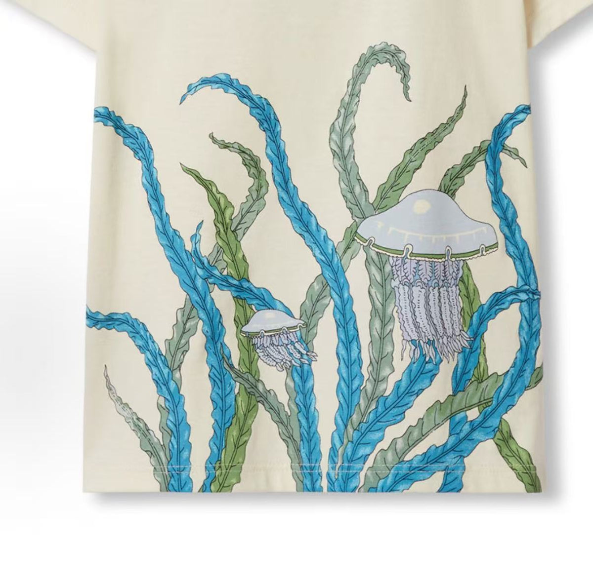 GUCCI T-shirt, FW24 (Fall/Winter 2024), Gucci 2024 Early Autumn Children's Clothing Collection, Logo Letter Print, Casual Round-neck Short Sleeve, White, Children's Style