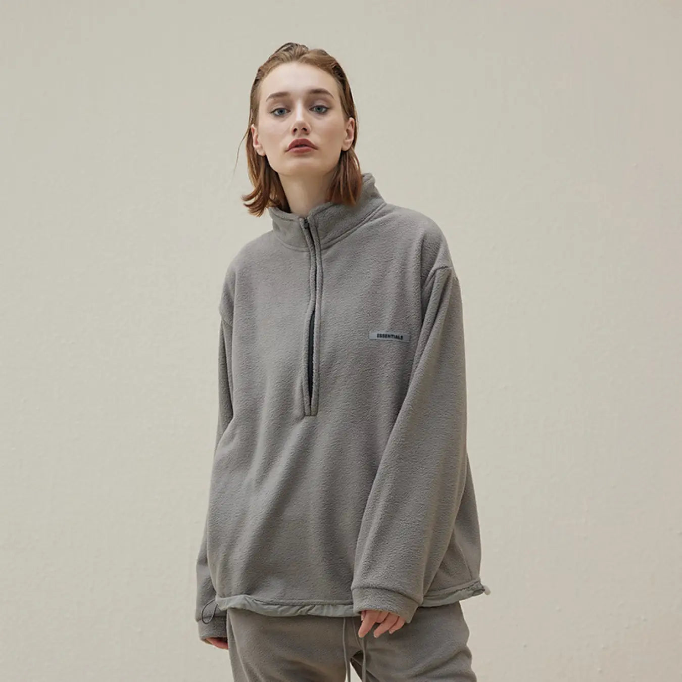 FOG FEAR OF GOD Polar Fleece Sweater ESSENTIALS Casual Half-Zip Top Jacket