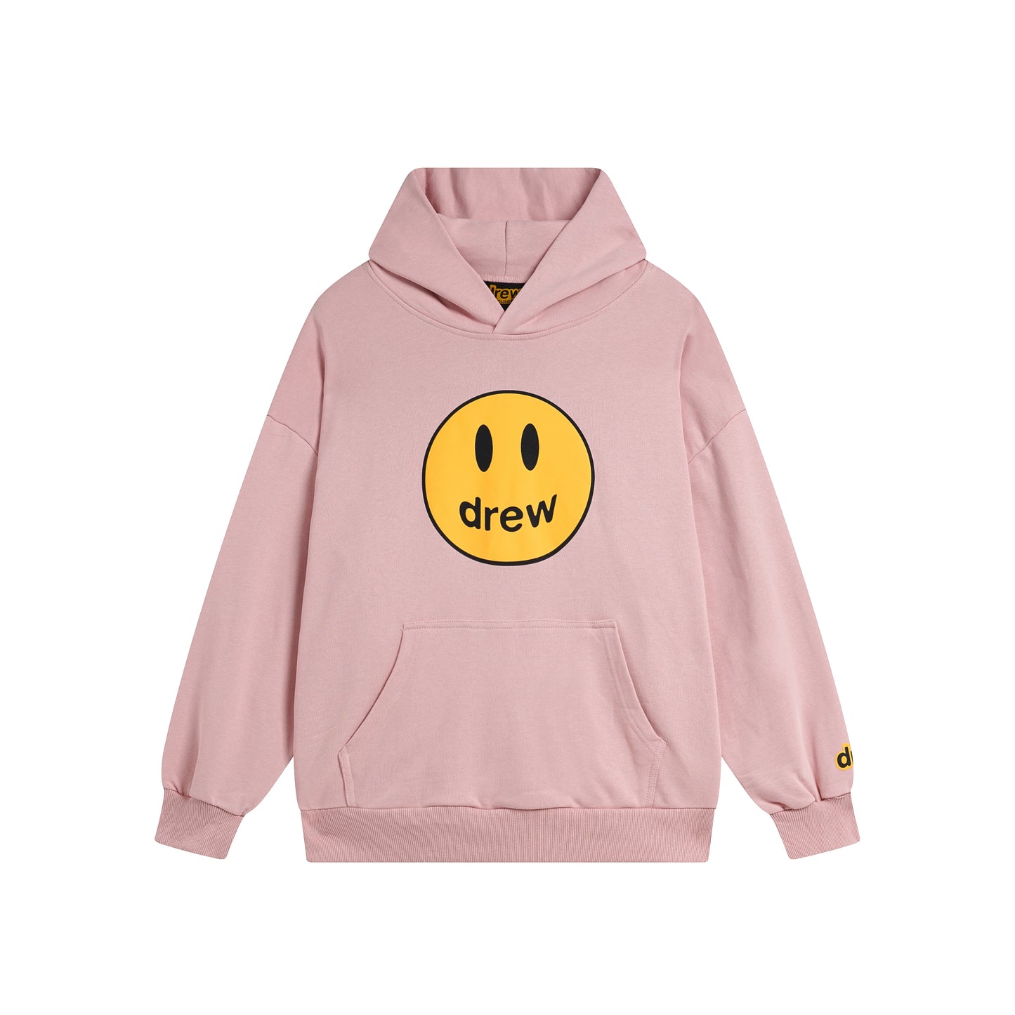 Drew House Smiley Face Series Mascot Navy Smiley Face Hooded Fleece Sweatshirt Winter Unisex Navy Blue