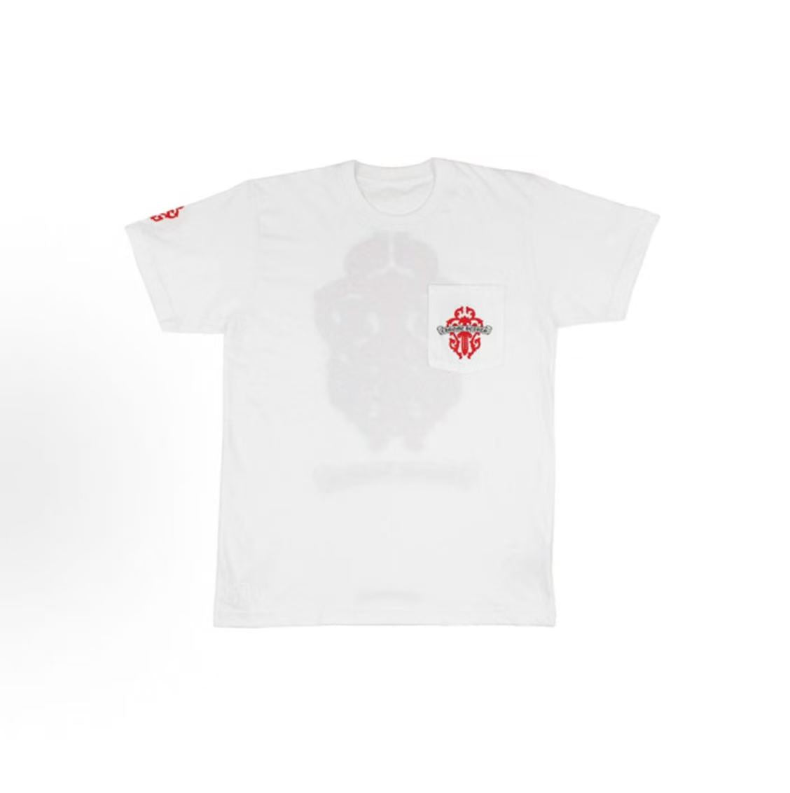 Chrome Hearts Sanskrit Sword Totem Embroidered Short-Sleeved T-Shirt (For Both Men and Women)