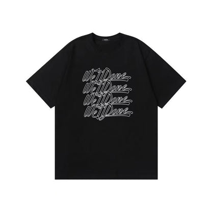 WE11DONE Sketch Barrage Print Tee White
