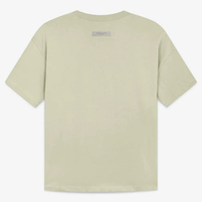 FOG FEAR OF GOD 22 ESSENTIALS double line single row flocking loose T-shirt Avocado
