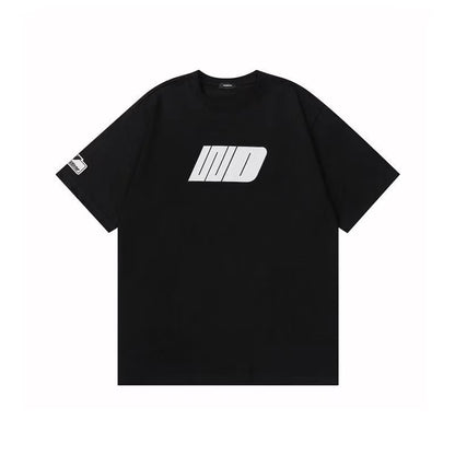 WE11DONE WD Letter Print Tee Black