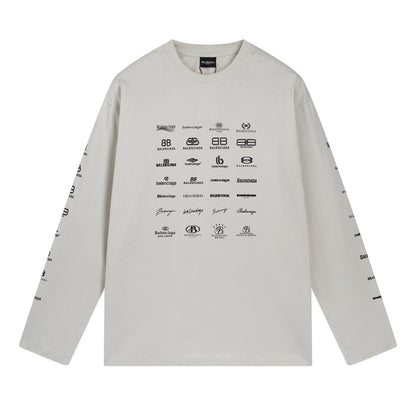 Balenciga logo tee BL225005 grey