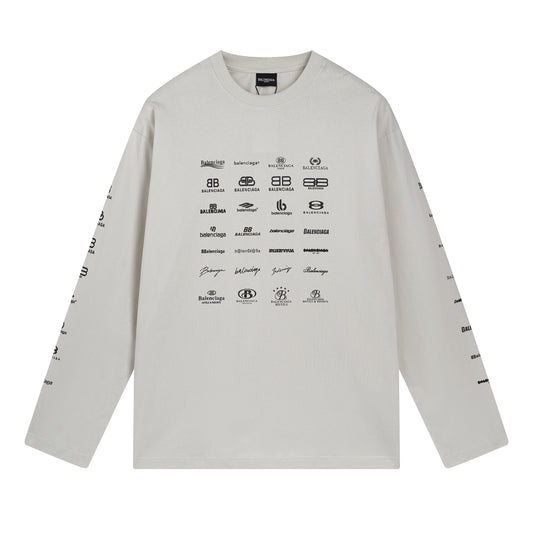 Balenciga logo tee BL225005 grey