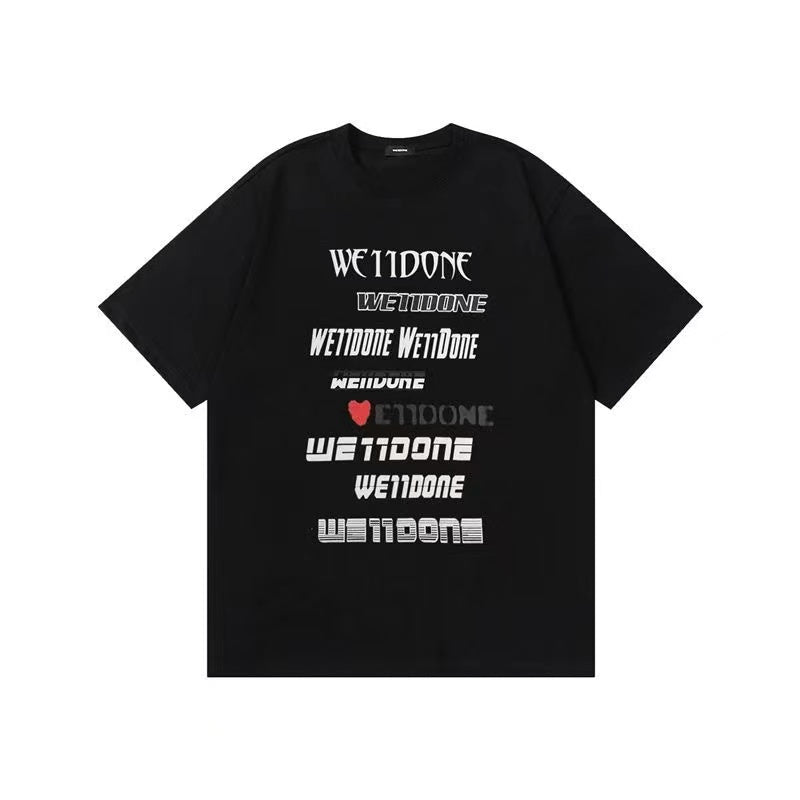 WE11DONE Barrage Tee In Black