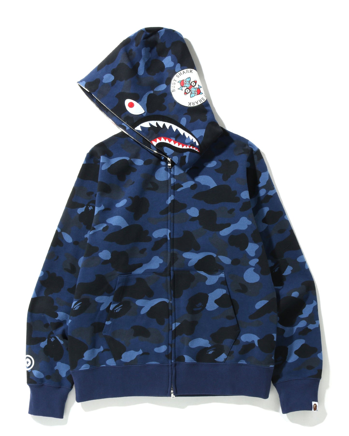 A Bathing Ape Color Camo Shark Full Zip Hoodie