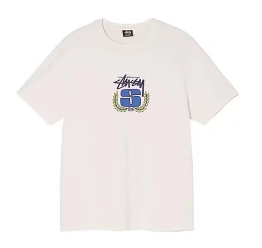 STUSSY BADGE TEE WHITE