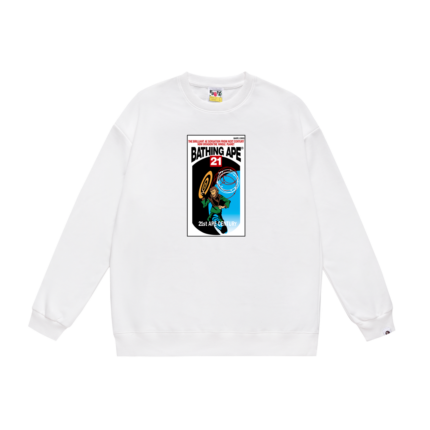 A Bathing Ape Relaxed Fit Hoodie White