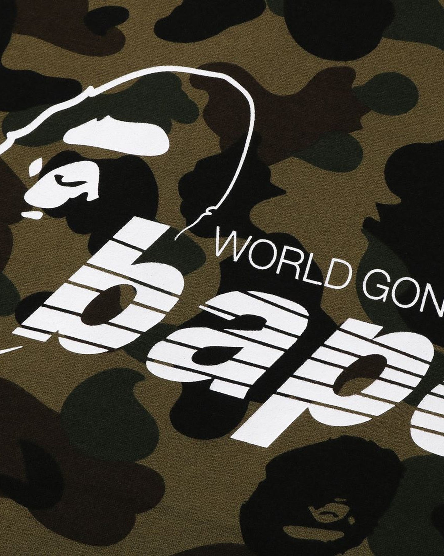 A Bathing Ape 1st Camo Mock Neck Relaxed Fit L/S Tee