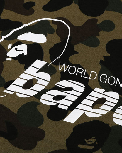 A Bathing Ape 1st Camo Mock Neck Relaxed Fit L/S Tee