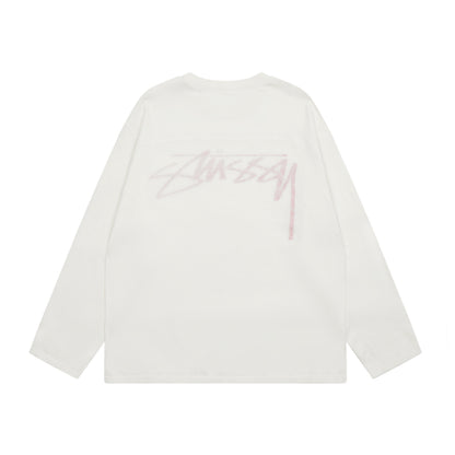 STUSSY FOOTBALL SWEATER BEIGE