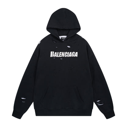 Balenciga logo hoodie BL238001 black