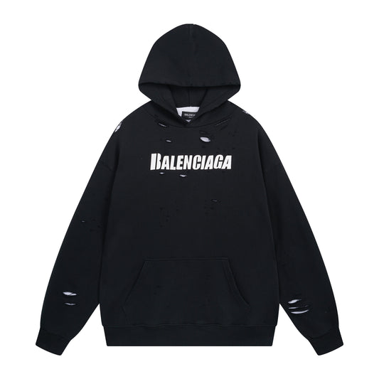 Balenciga logo hoodie BL238001 black
