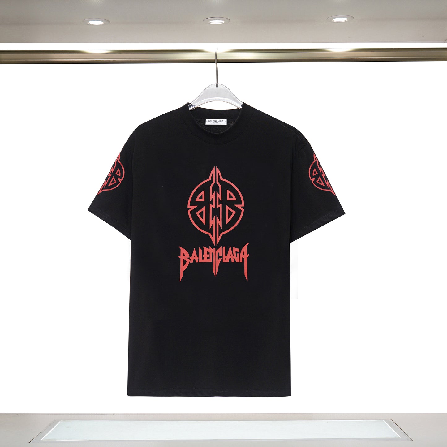 Balenciga logo tee XH-9060 black