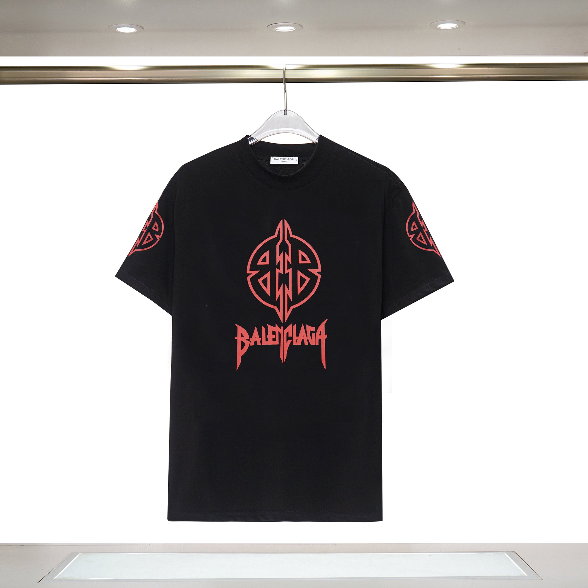 Balenciga logo tee XH-9060 black
