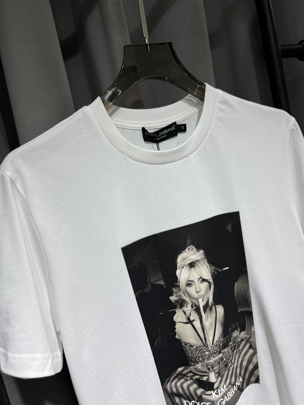 DOLCE & GABBANA CIAO KIM PASTA-PRINT T-SHIRT – DT012