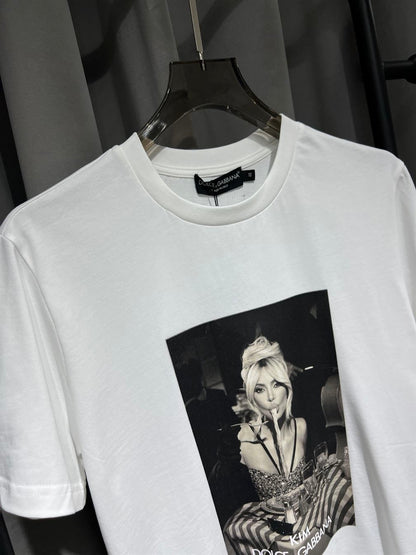 DOLCE & GABBANA CIAO KIM PASTA-PRINT T-SHIRT – DT012