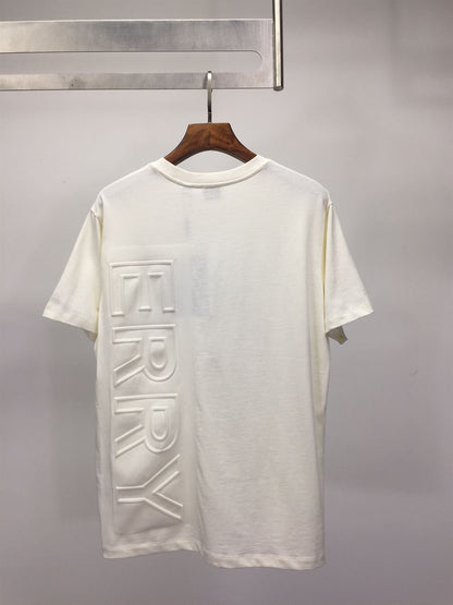 BURBERRY EMBOSSED LOGO COTTON OVERSIZED T-SHIRT – BRS024