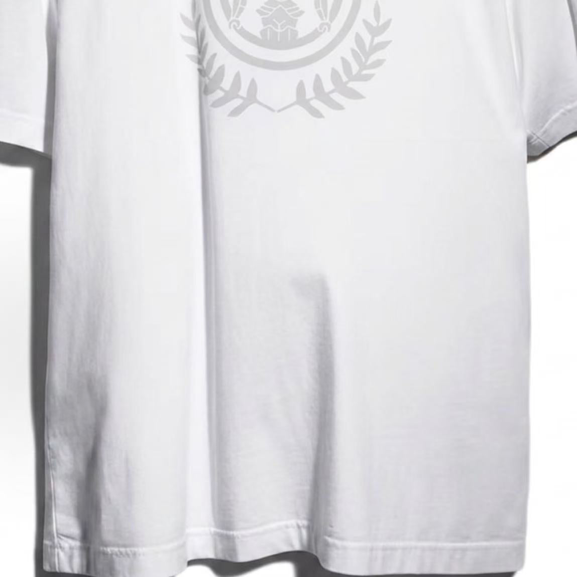 GUCCI T-shirt with emblem print, round neck, short sleeves, for men