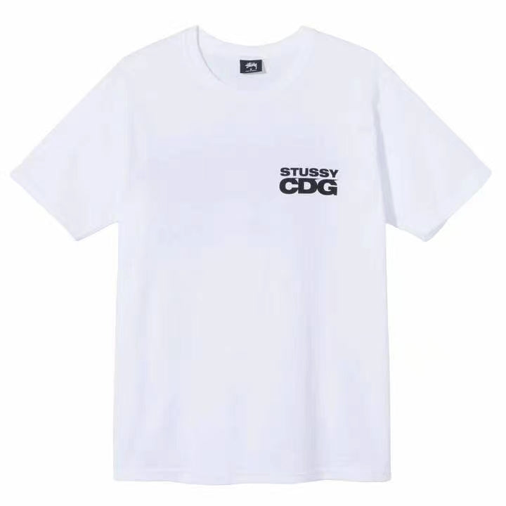 STUSSY x CDG SURFMAN 80-20 ANNIVERSARY LOGO TEE