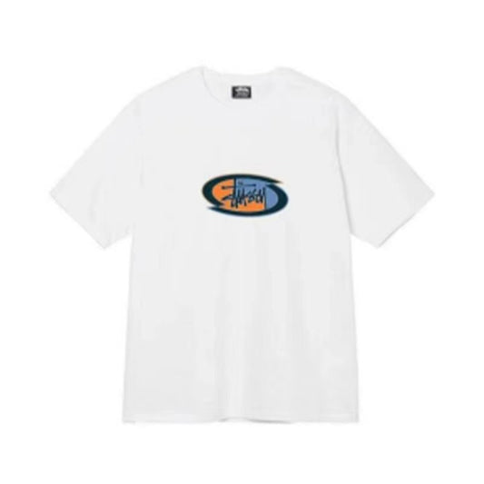 STUSSY OVAL TEE WHITE