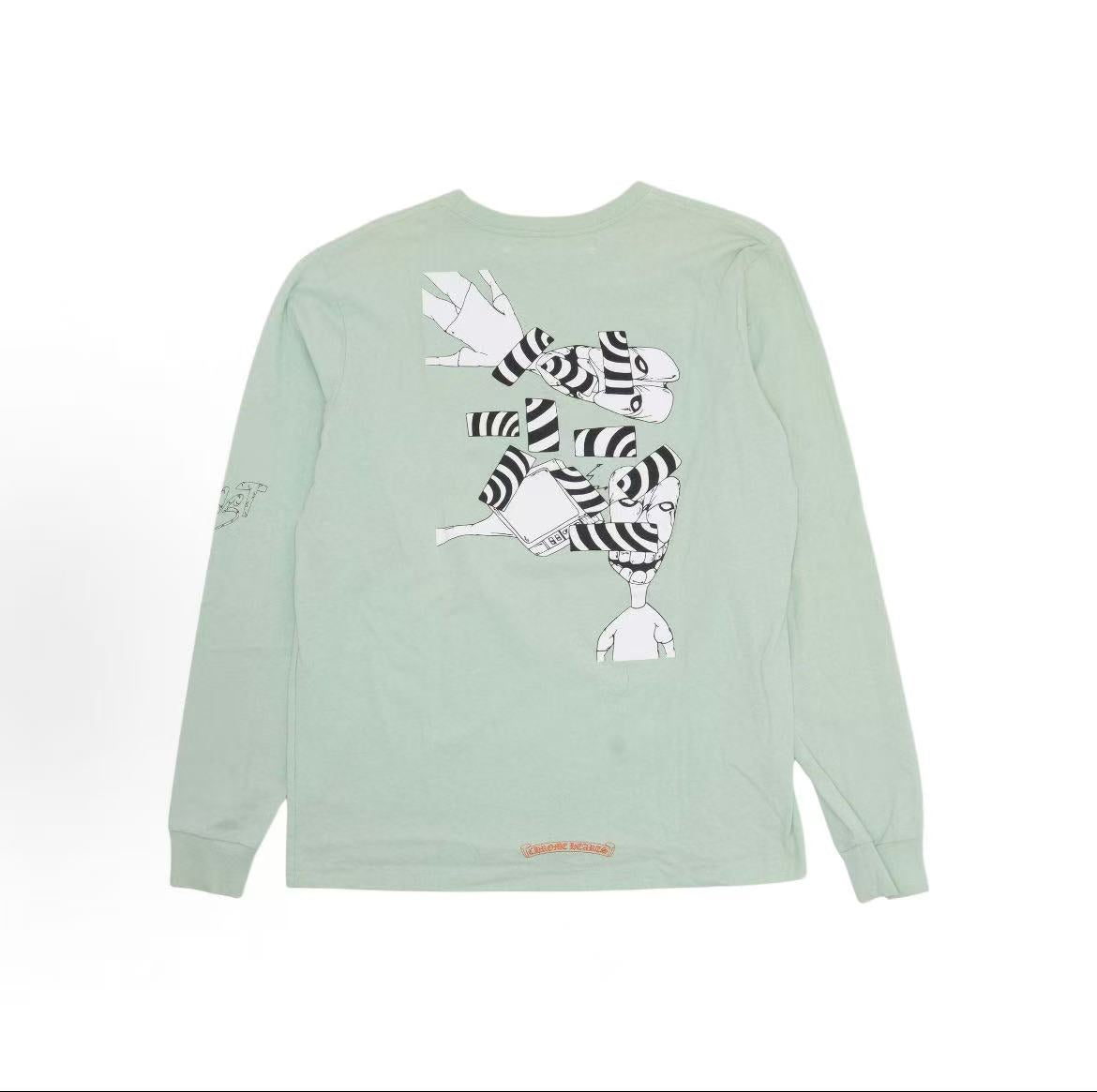 Chrome Hearts Matty Boy series Lust pure cotton pocket-fit long-sleeved T-shirt for men
