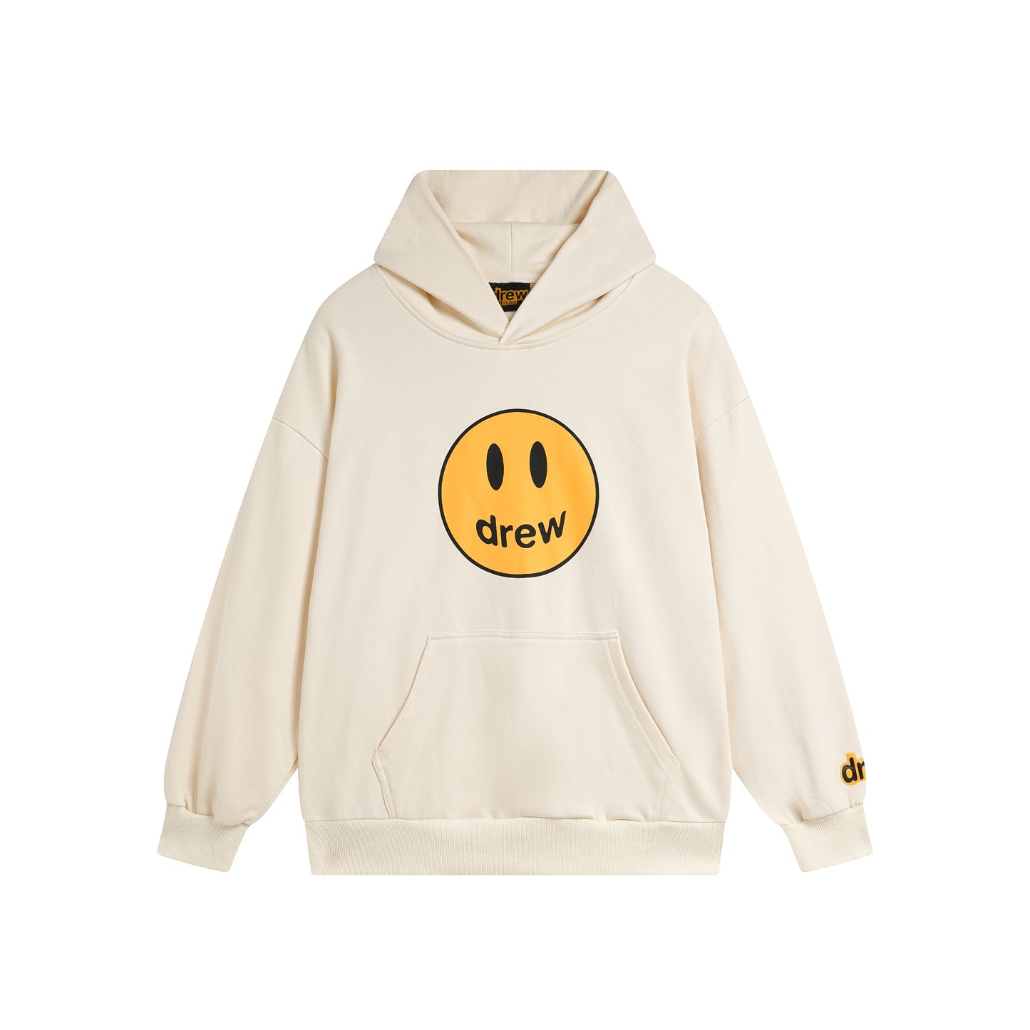 Drew House Smiley Face Series Mascot Navy Smiley Face Hooded Fleece Sweatshirt Winter Unisex Navy Blue