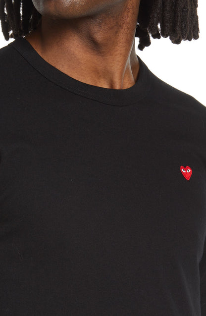 Small Heart Long Sleeve Cotton T-Shirt