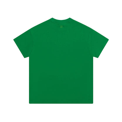 AMI Black Logo Tee Dark Green