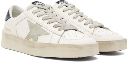 GOLDEN GOOSE حذاء سنيكرز Stardan أبيض وكحلي