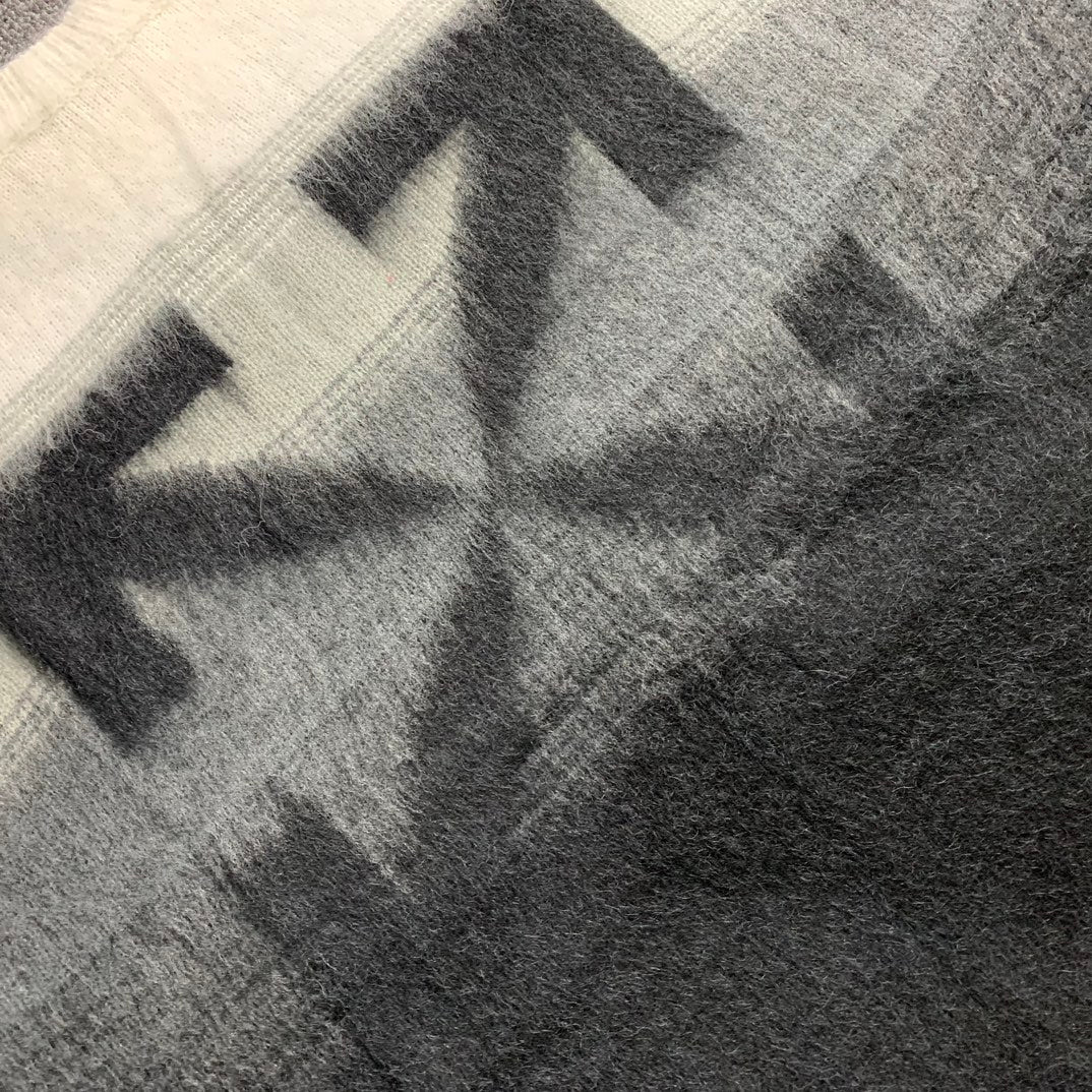 Off-White gradient arrow mohair hoodie