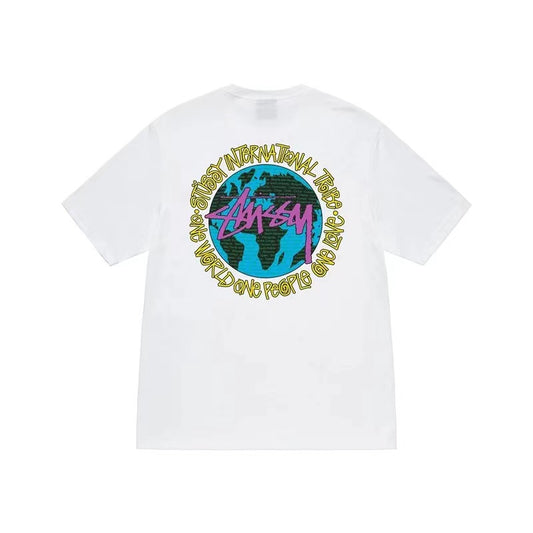 STUSSY NEW WORLD TEE WHITE