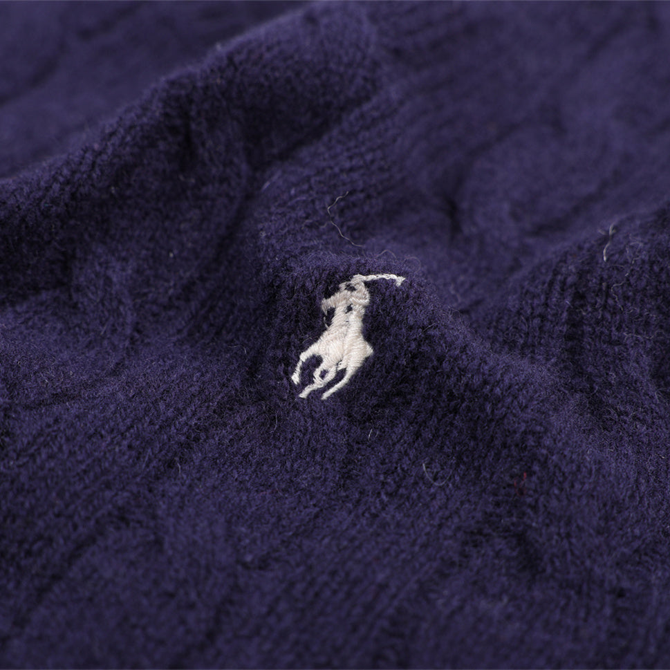 Ralph Lauren twist-knit V-neck sweater